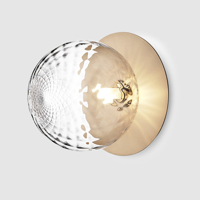 Sphere Flush Ceiling Light Contemporary Glass LED Flush Mount Lighting for Corridor