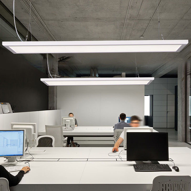 Paneel gevormde dunne hanglichtkit eenvoud Acryl Witte LED -suspensielamp