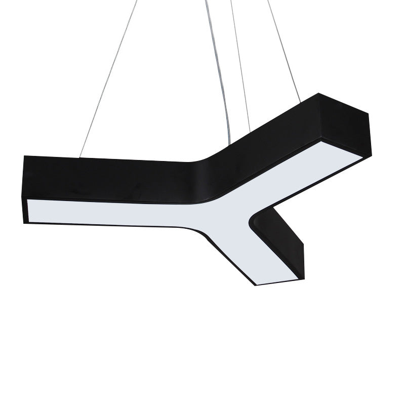 Minimalistische LED-hangende lamp y-vorm hanglampverlichting met acrylschaduw