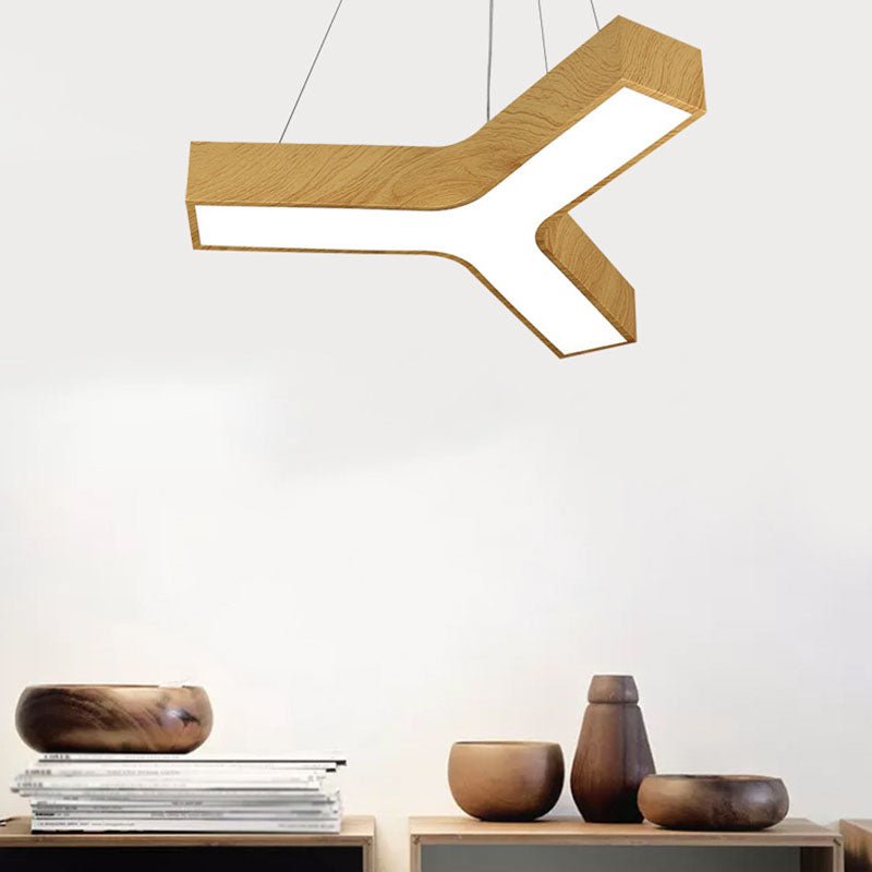 Minimalistische LED-hangende lamp y-vorm hanglampverlichting met acrylschaduw
