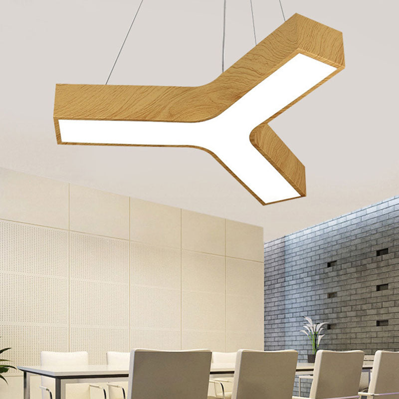 Minimalistische LED-hangende lamp y-vorm hanglampverlichting met acrylschaduw