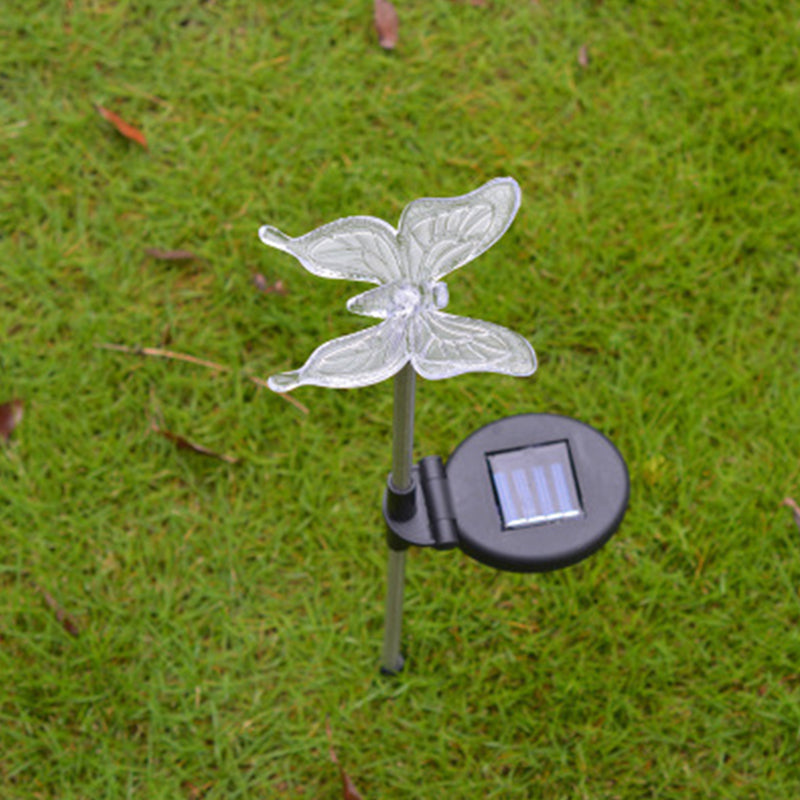 White Bird Shaped LED Lawn Lighting Decorative Plastic Solar Stake Light for Pathway