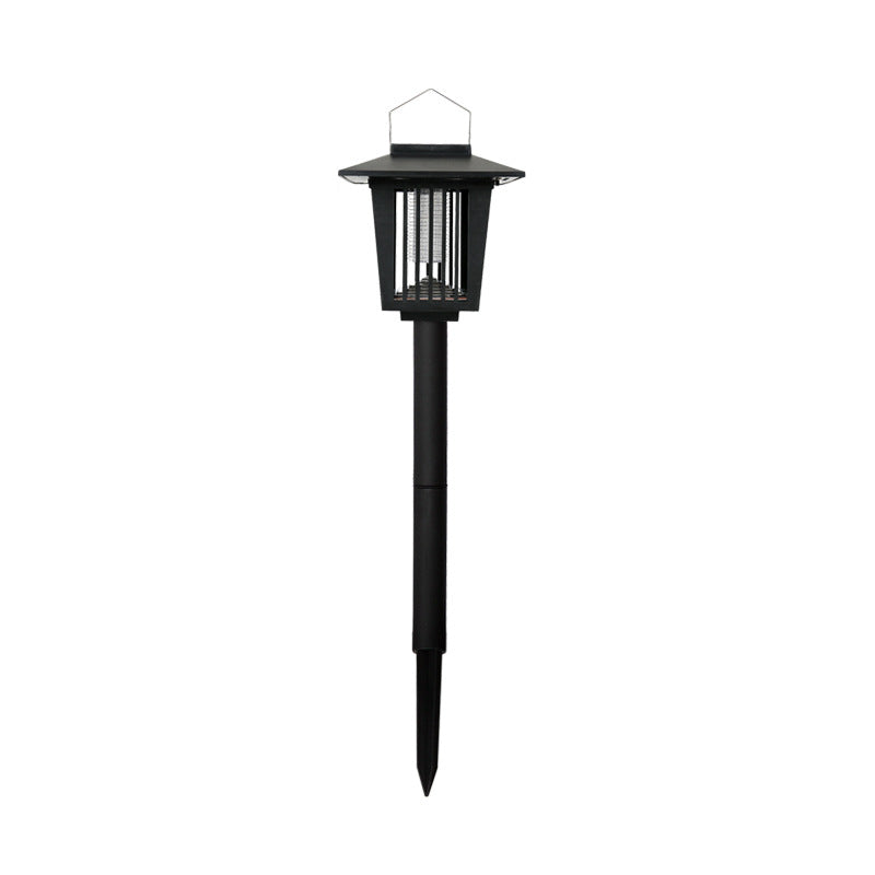 Palace Solar Lawn Lighting Vintage Plastic Backyard LED Mosquito Repellent Light in Black
