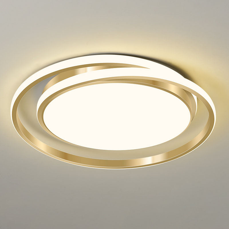 Circle Shaped Bedroom Flush Light Acrylic Minimalist LED Flush Ceiling Light Fixture