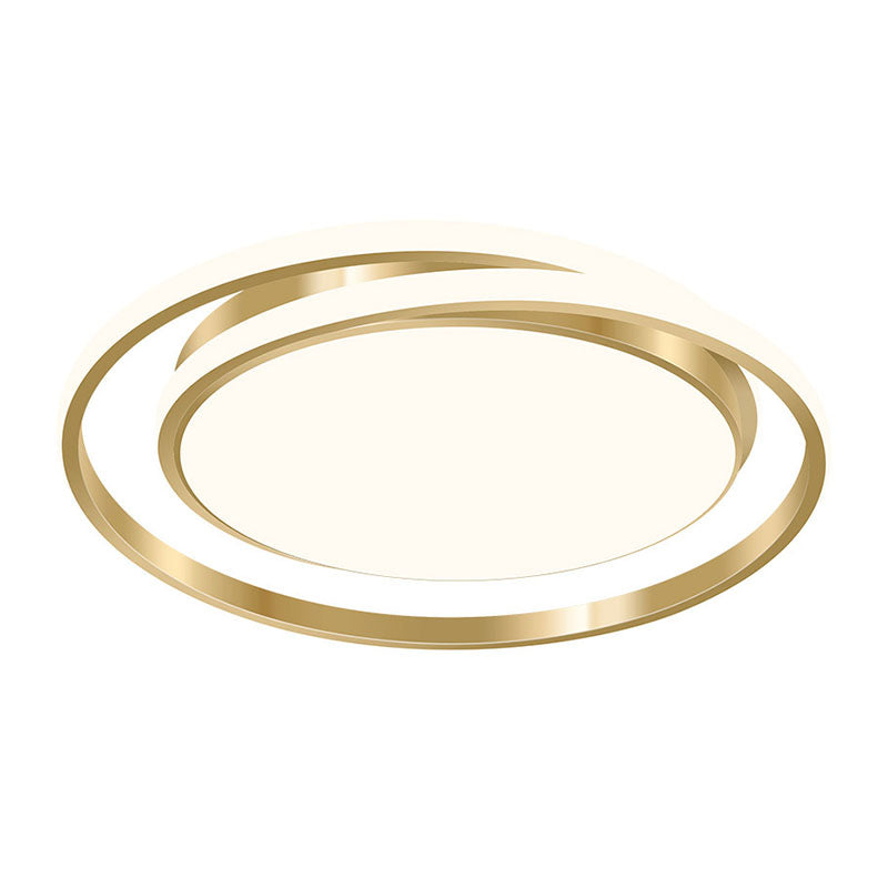 Circle Shaped Bedroom Flush Light Acrylic Minimalist LED Flush Ceiling Light Fixture