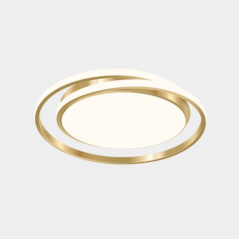Circle Shaped Bedroom Flush Light Acrylic Minimalist LED Flush Ceiling Light Fixture