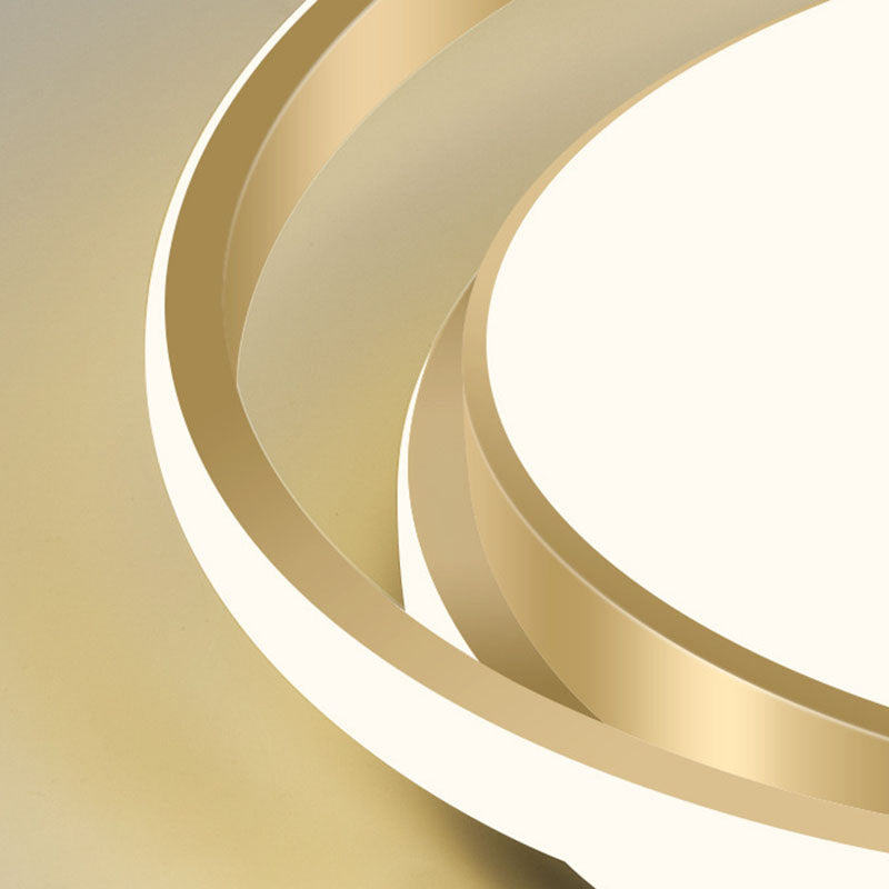 Circle Shaped Bedroom Flush Light Acrylic Minimalist LED Flush Ceiling Light Fixture
