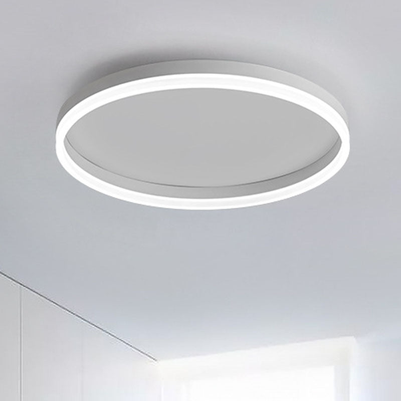Circular Flush Mount Lighting Minimalist Acrylic Bedroom LED Flush Mount Fixture