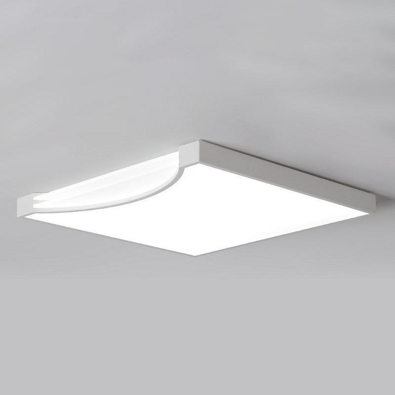 Square Shaped Flush Ceiling Light Contemporary Acrylic LED Flush Mount Lighting Fixture