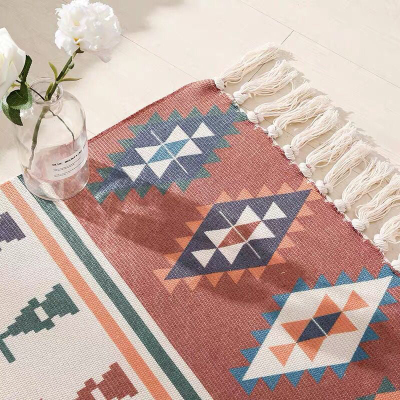 Cute Childrens Art Rug Multicolor Fairy Tale Rug Machine Washable Carpet for Kids Room