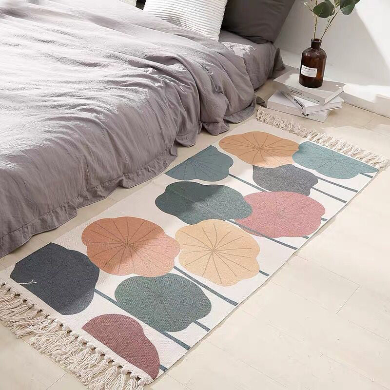 Cute Childrens Art Rug Multicolor Fairy Tale Rug Machine Washable Carpet for Kids Room