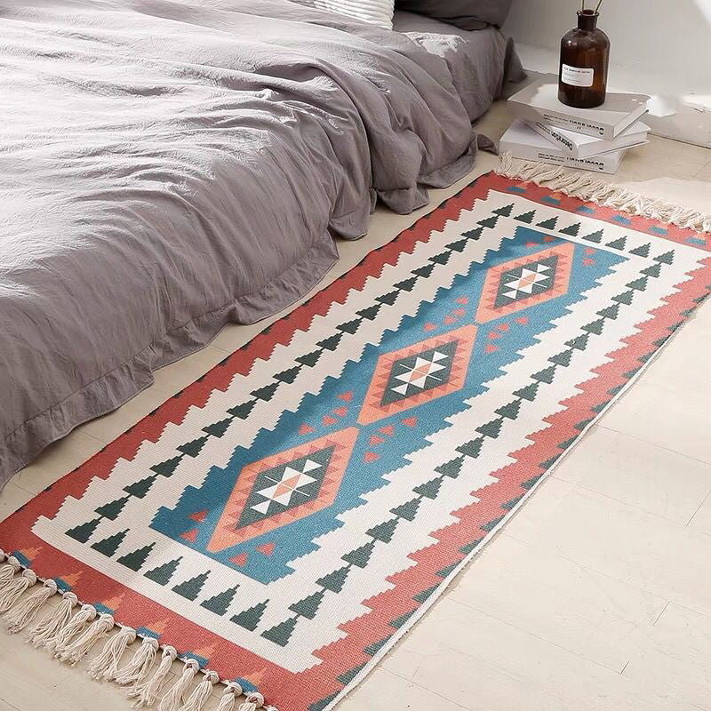 Cute Childrens Art Rug Multicolor Fairy Tale Rug Machine Washable Carpet for Kids Room