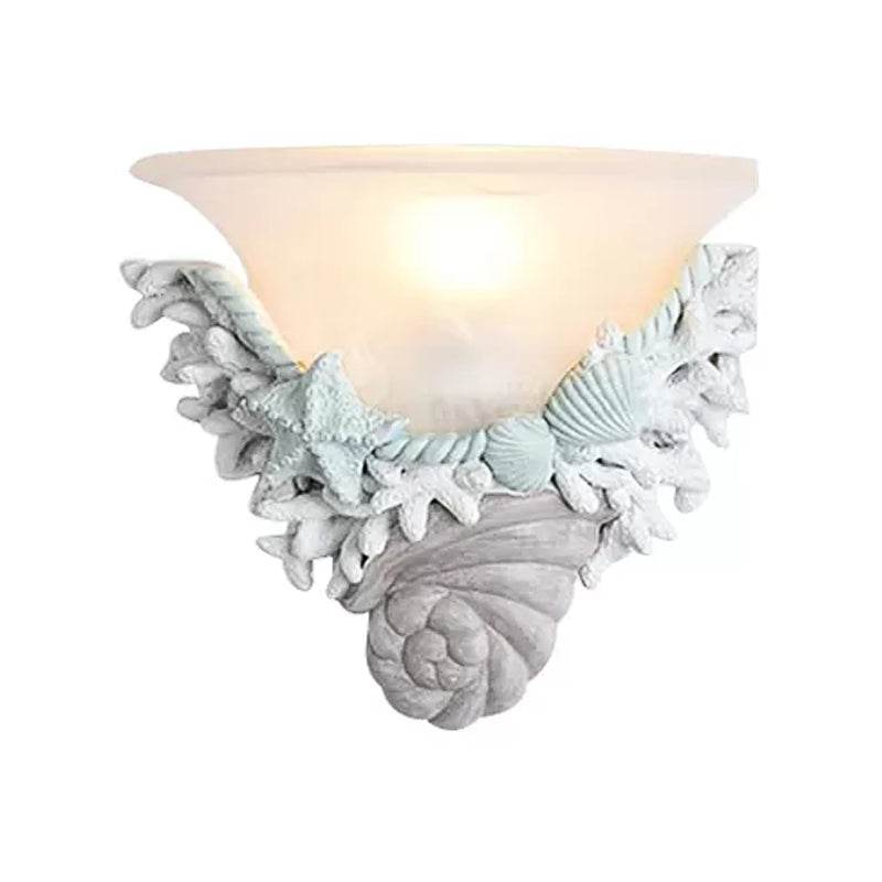 Modern Stylish Bell Wall Light with Shell 1 Bulb LED Wall Lamp for Baby Kid Bedroom
