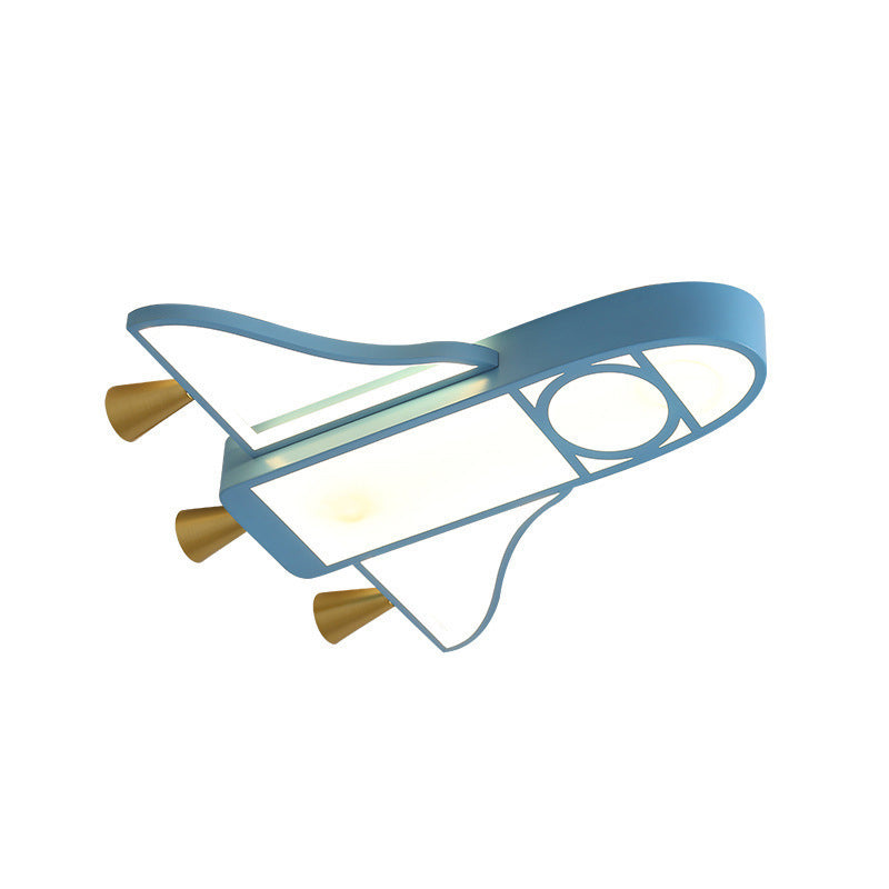 Aircraft Child Room Flush Mount Lighting Acrylic Contemporary LED Flush Mount Fixture