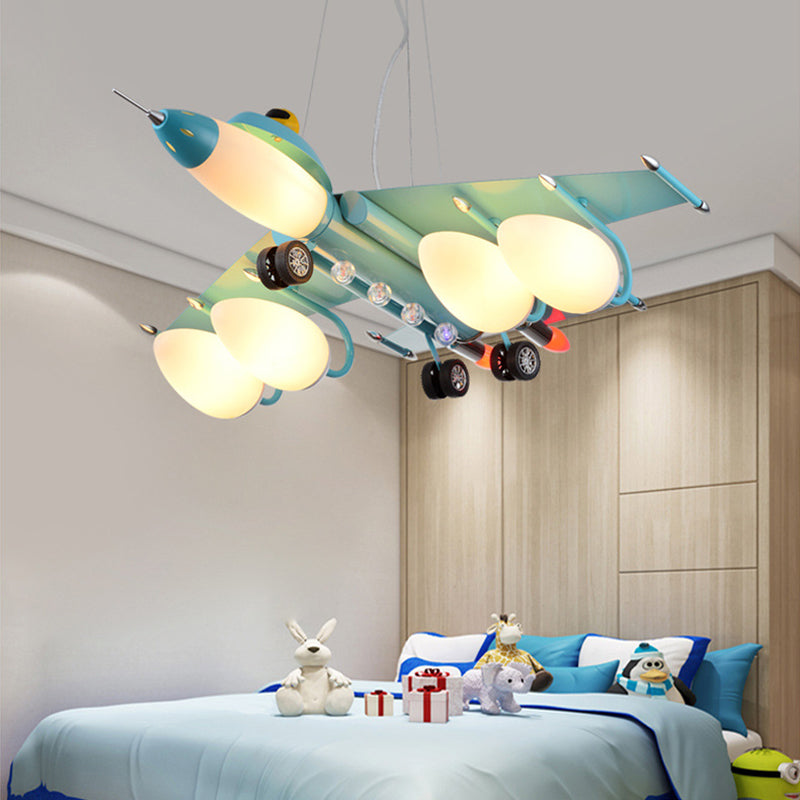 Éclairage de lustre en forme d'avion contemporain
