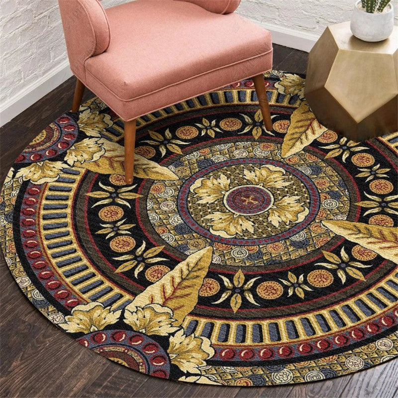 Exotic Moroccan Rug Multi Color Flower Pattern Rug Anti-Slip Pet Friendly Stain Resistant Carpet for Home