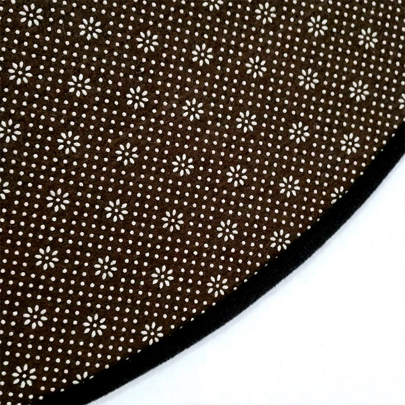Distressed Blue-Yellow Moroccan Rug Polypropylene Quatrefoil Patterned Carpet Non-Slip Backing Pet Friendly Stain Resistant Rug for Room