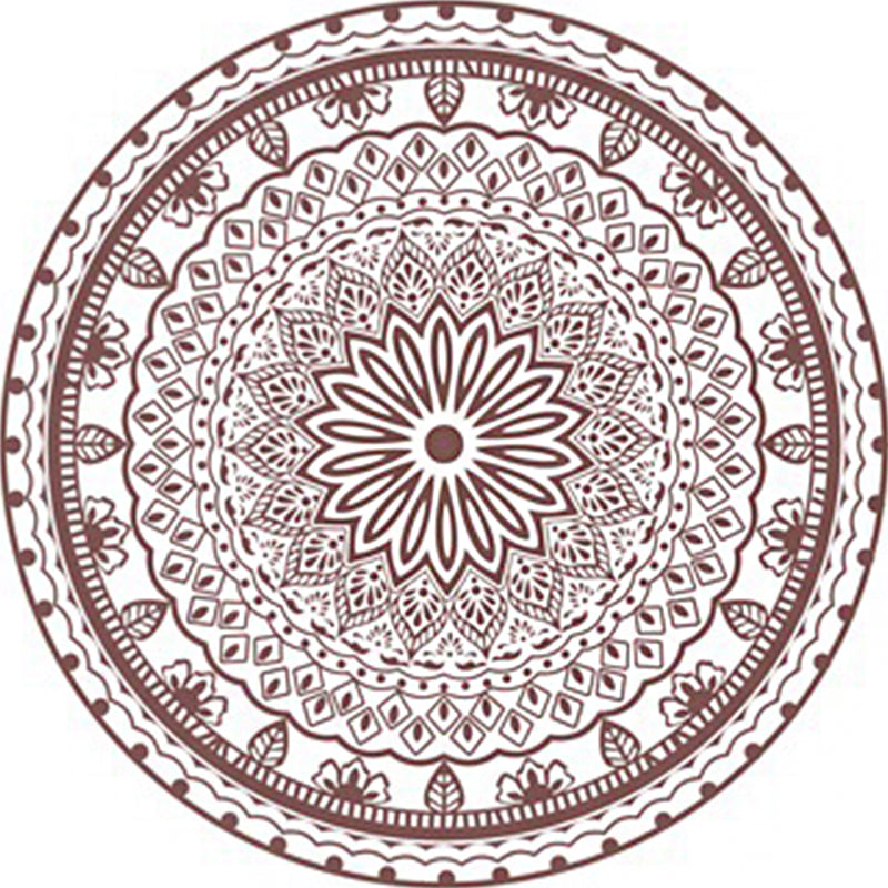 Classic Moroccan Indoor Rug Multicolor Flower Carpet Non-Slip Machine Washable Stain Resistant Rug for Living Room