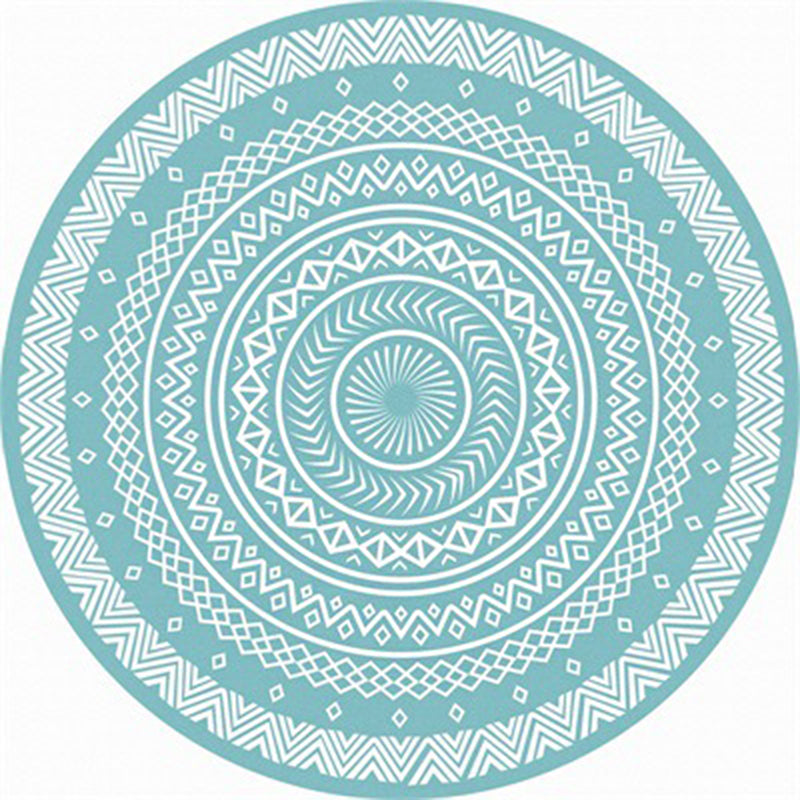 Classic Moroccan Indoor Rug Multicolor Flower Carpet Non-Slip Machine Washable Stain Resistant Rug for Living Room