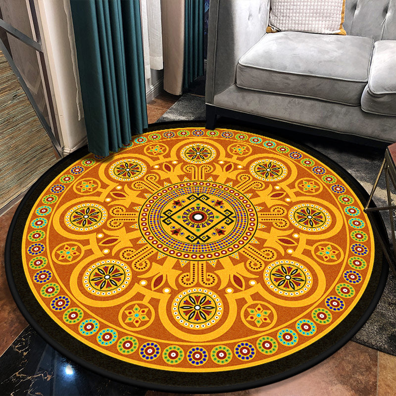 Multi Colored Moroccan Area Rug Synthetics Seamless Geometric Shapes Rug 356 Carpet for Living Room