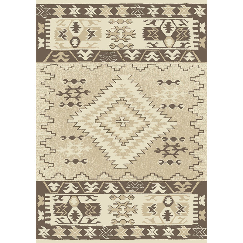 Unusual Rhombus Patterned Rug Multi-Color Moroccan Rug Polyester Pet Friendly Stain Resistant Non-Slip Carpet for Great Room
