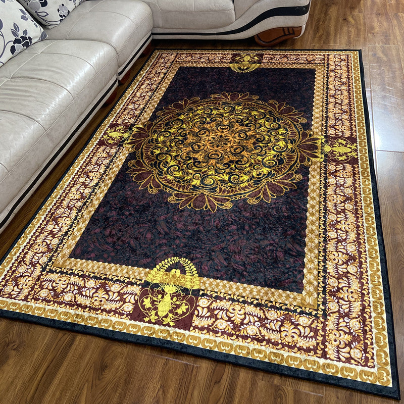 Tappeto per interni glam tappeto con stampato floreale multi colore.