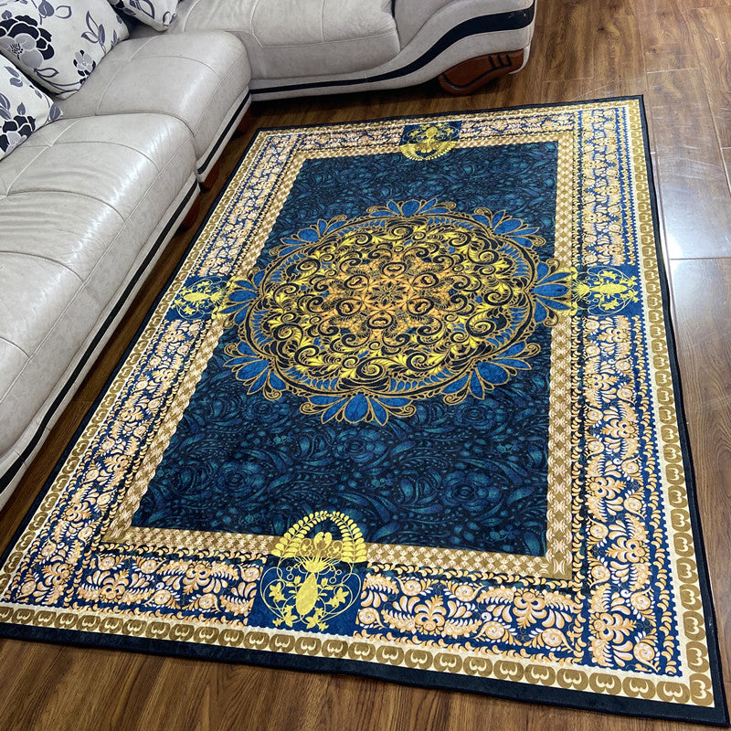 Tappeto per interni glam tappeto con stampato floreale multi colore.