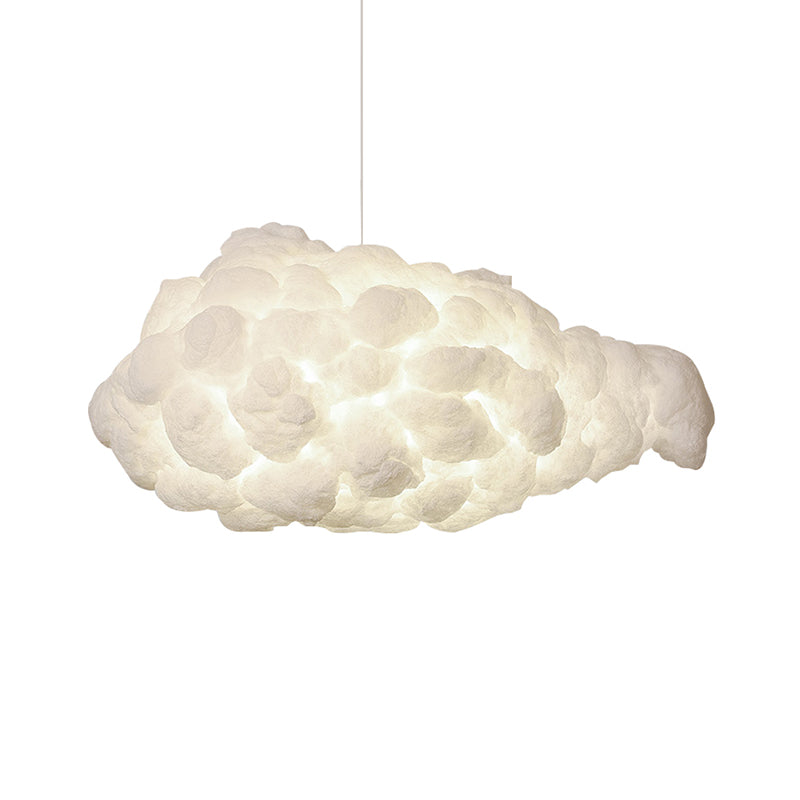 Wolkenrestaurant kroonluchter verlichting plastic 5 bollen artistieke hanglamp in het wit
