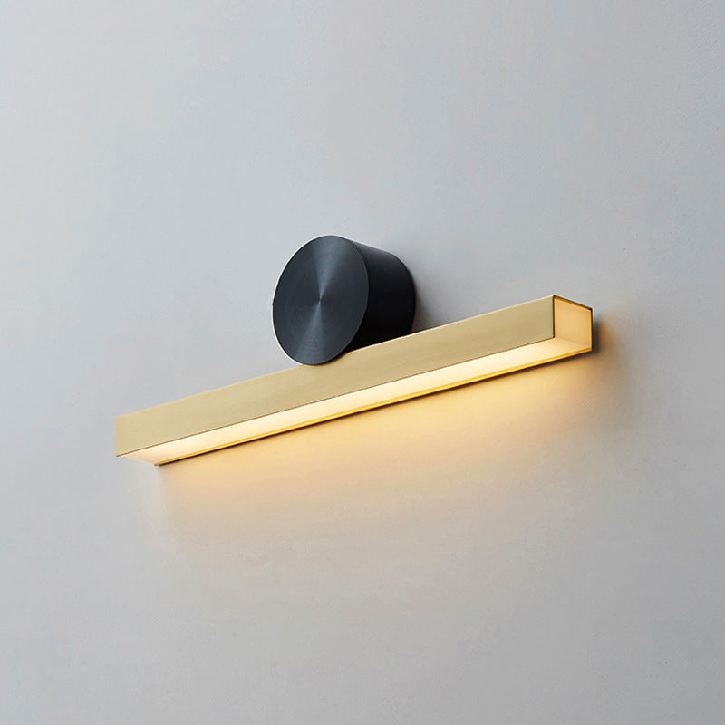 Metal Linear Shaped LED Wall Mount Light Modern Gold Sconce Light Fixture for Corridor