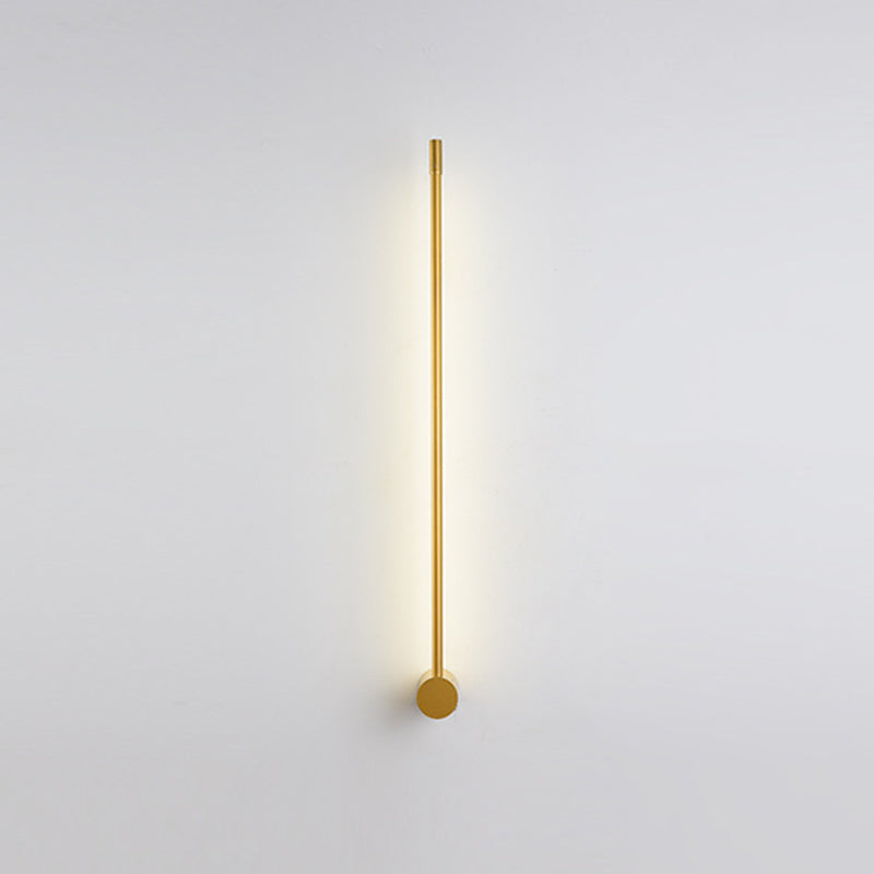 Schlanke röhrchenförmige Leuchtenbeleuchtung zeitgenössischer Metall Wohnzimmer LED -Wandleuchte