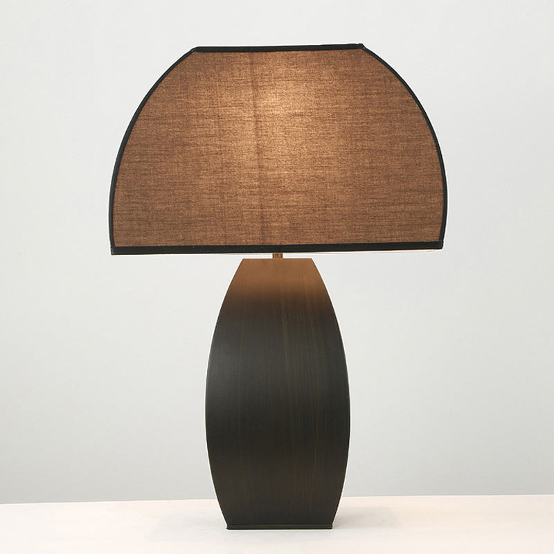 Schwarzer pilzförmiger Tischlampe moderne Einzelgewebe Nachtlicht für Wohnzimmer