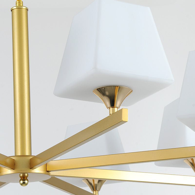 LAMPE DE PRENDRE VERRE VERRE GRATITE FACTURE 8 LIGNE DE LA LIGNE CHANDELER TRADITIONNEL