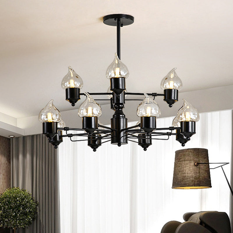 Lustre de salon à deux niveaux