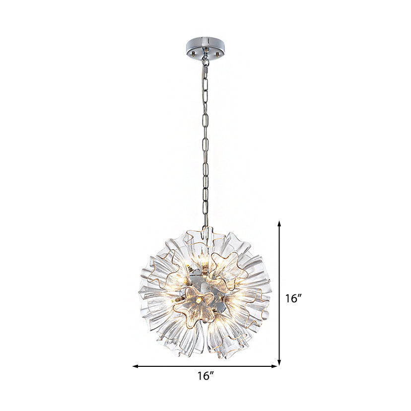 Lampada del lampadario Sputnik Modern Glass LED LED LED LIGHT APPLICO LIGUE IN SIGILTÀ, larghe 16 "/23,5"