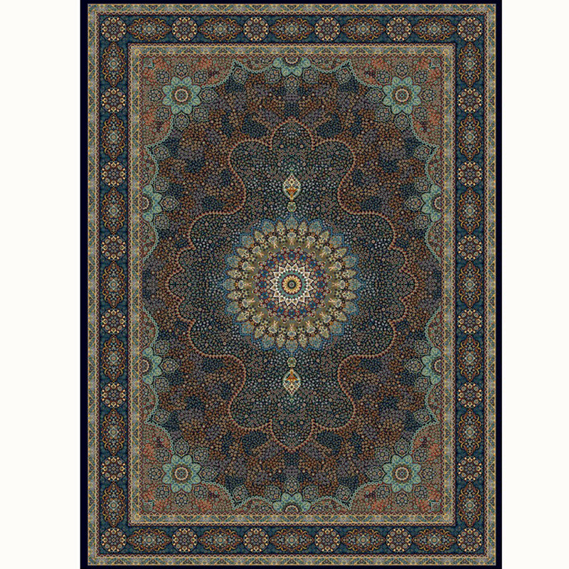 Aesthetic Moroccan Rug Multi Colored Flower Rug Pet Friendly Anti-Slip Backing Machine Washable Carpet for Guest Room