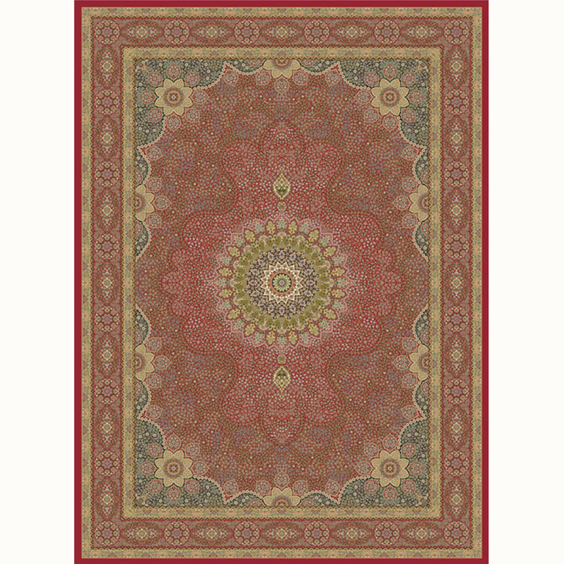 Aesthetic Moroccan Rug Multi Colored Flower Rug Pet Friendly Anti-Slip Backing Machine Washable Carpet for Guest Room