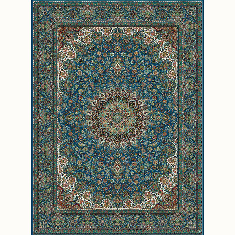Aesthetic Moroccan Rug Multi Colored Flower Rug Pet Friendly Anti-Slip Backing Machine Washable Carpet for Guest Room