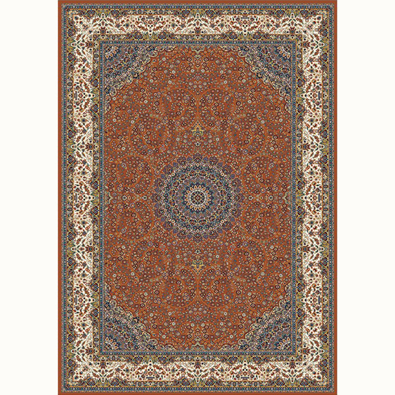 Aesthetic Moroccan Rug Multi Colored Flower Rug Pet Friendly Anti-Slip Backing Machine Washable Carpet for Guest Room