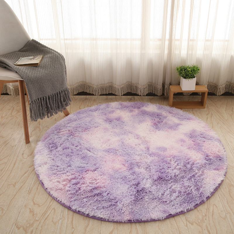 Chique meerkleurig vloerkleed in Scandinavische stijl Shag Tie Dye vloerkleed Machinewasbaar antislip achterkant Vlekbestendig tapijt voor huisdecoratie