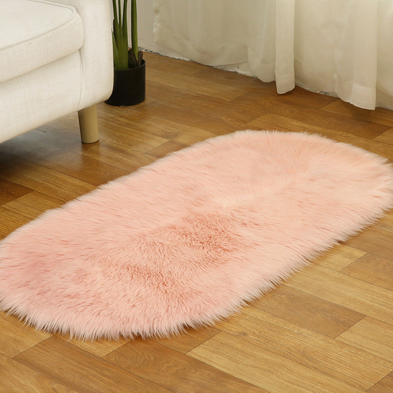 Mehrfachfarbener Rug-Teppich-Fellfell minimalistischer Teppich nicht rutscher tierfreundlicher Fleckenresistent Teppich für Wohnzimmer