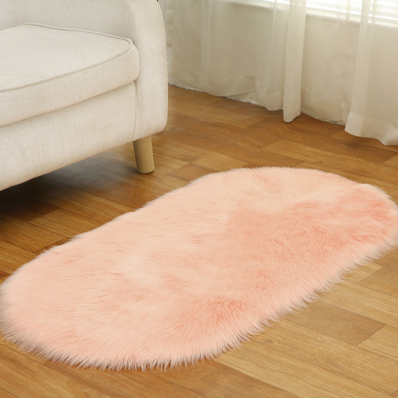 Mehrfachfarbener Rug-Teppich-Fellfell minimalistischer Teppich nicht rutscher tierfreundlicher Fleckenresistent Teppich für Wohnzimmer