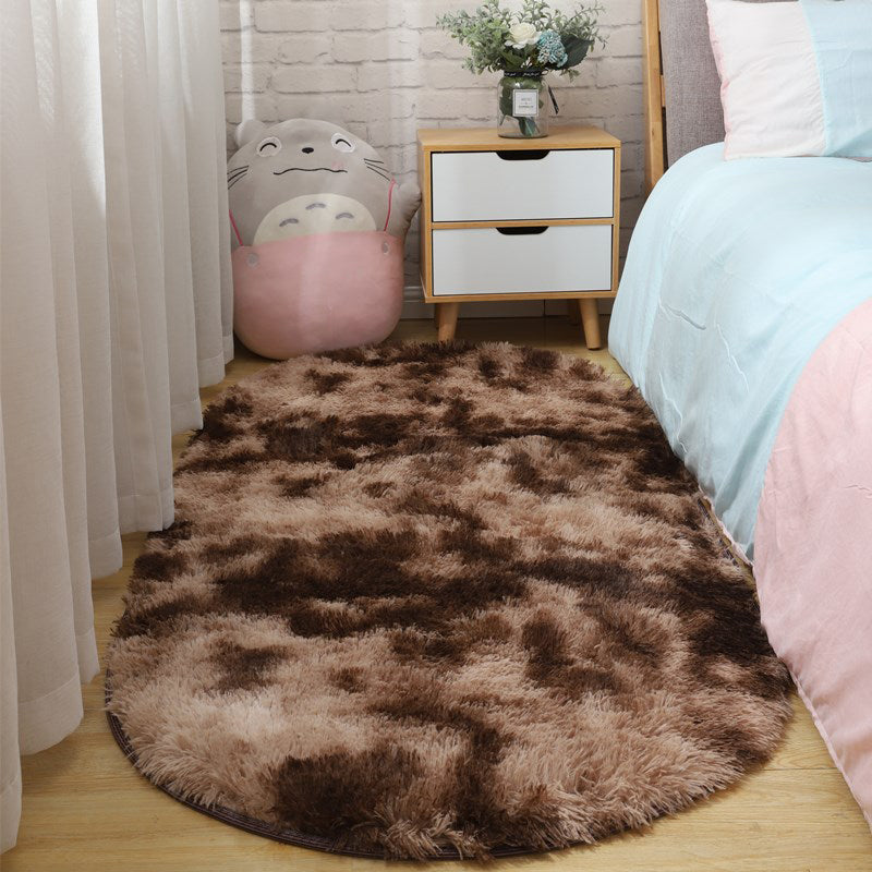 Tapis de pied de chambre à coucher relaxant multi-couleurs du tapis linace