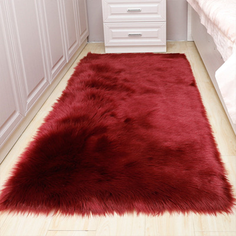 Fashionable Minimalist Rug Multi Colored Plain Rug Stain Resistant Pet Friendly Carpet for Bedroom