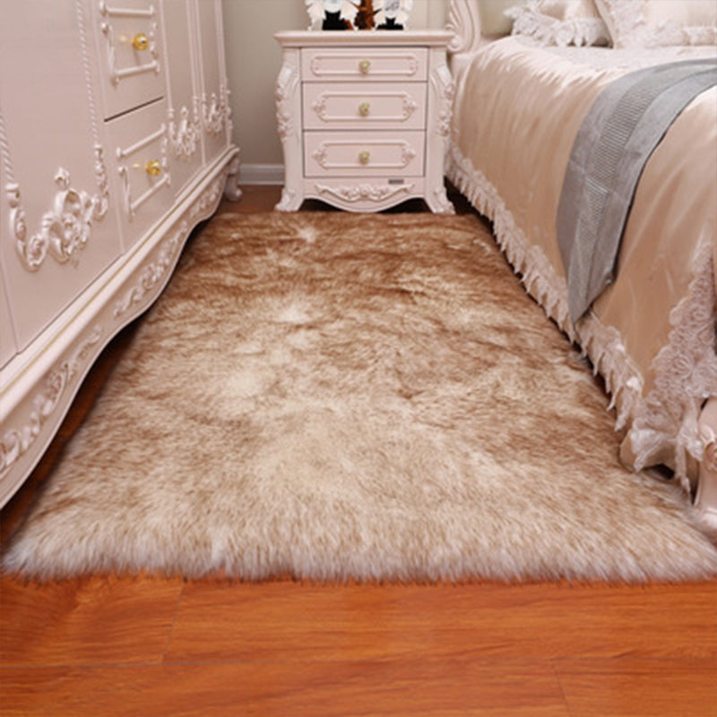 Modischer, minimalistischer Teppich, mehrfarbig, einfarbig, schmutzabweisender, haustierfreundlicher Teppich für Schlafzimmer