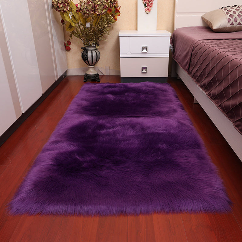 Fashionable Minimalist Rug Multi Colored Plain Rug Stain Resistant Pet Friendly Carpet for Bedroom
