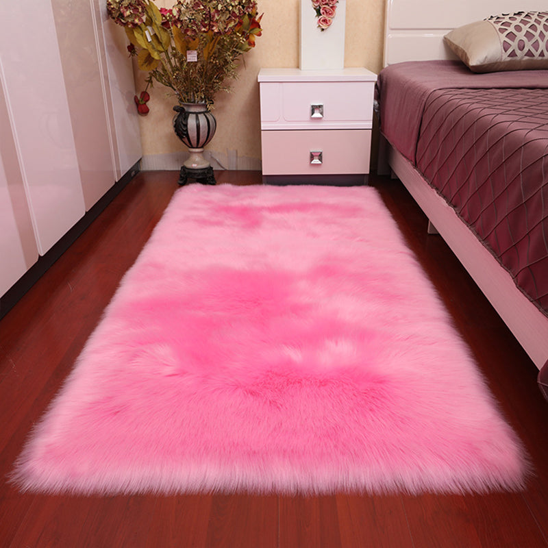 Fashionable Minimalist Rug Multi Colored Plain Rug Stain Resistant Pet Friendly Carpet for Bedroom
