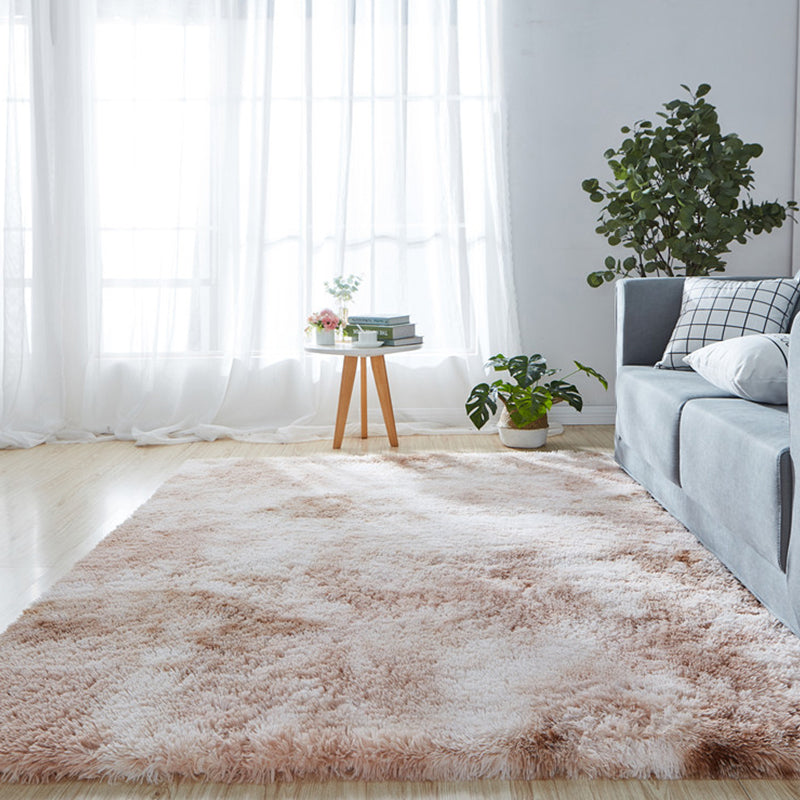 Pretty Casual Rug Multicolor Plain Area Carpet Non-Slip Backing Stain Resistant Washable Rug for Living Room