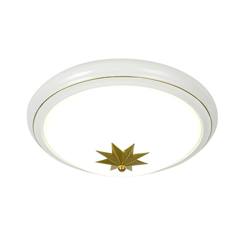 Retro Bowl LED-Unterputzbeleuchtung Opalglas-Unterputz-Deckenleuchte für den Flur