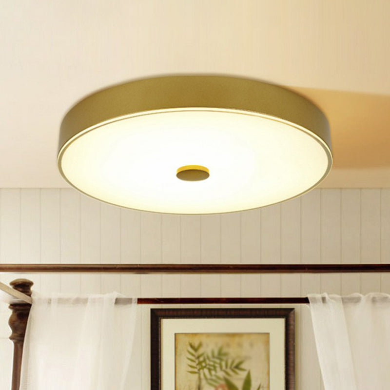 Verre crème de forme ronde LED encastré éclairage classique chambre encastré luminaire