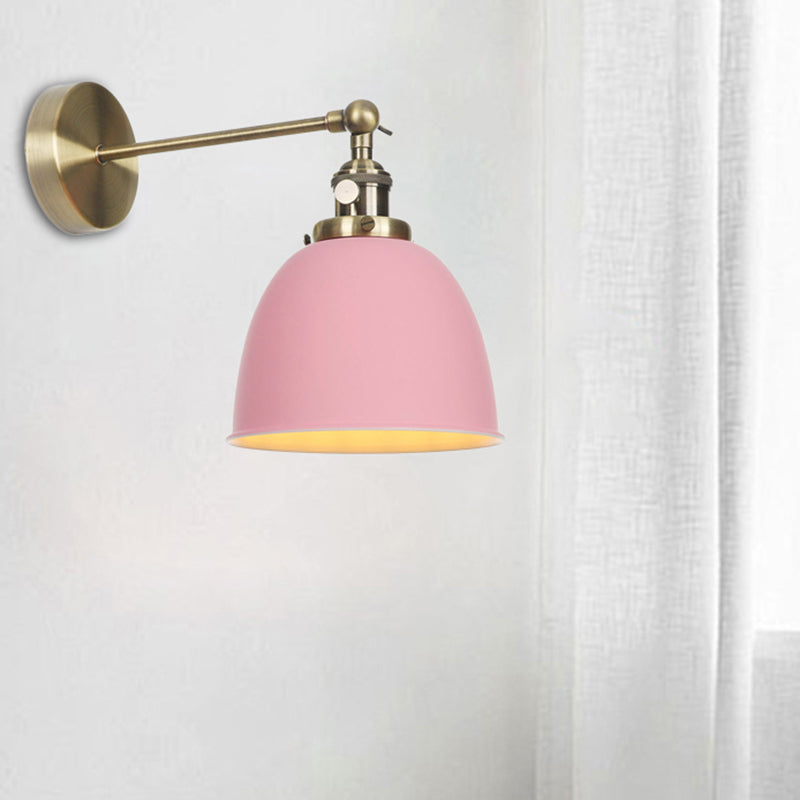 1 Glühbirnenkaum Schattenlampe Industrie Schwarz/Grau/Weiß -Metall -Wandmontage Licht für Schlafzimmer